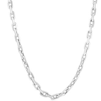 Pompeii3 Mens Classic Round 14k Gold (43gram) or Platinum (80gram) 5.5mm Link Chain Necklace 20