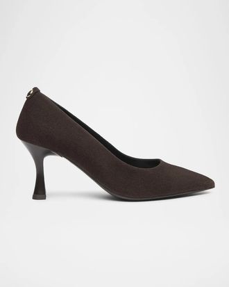 Nero Giardini 75mm Suede Mid-Heel Pumps
