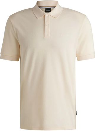 BOSS cotton polo shirt - Neutrals