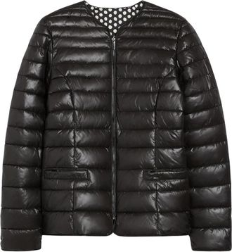 Pennyblack Omkeerbare gewatteerde jas met stijl Jabot - Dames - Winterjassen - Zwart - S - Polyester - Jassen
