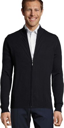 SOLS Heren Gordon gebreid vest met rits (Marine)