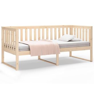 Berkfield Home Day Bed 90x190 cm Solid Wood Pine in Light Tan