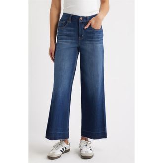 1822 Denim Release Hem High Waist Wide Leg Jeans in Ziggy at Nordstrom, Size 30