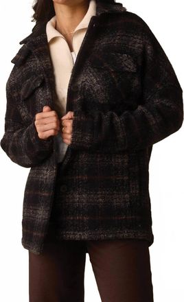 The Normal Brand Logan Lodge Jacket In Shadow Plaid