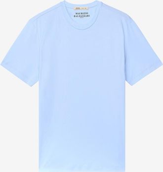 Maurizio Baldassari T-Shirt mit Rundhalsausschnitt aus Baumwolljersey