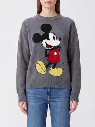 Liu Jo Maglia Money Mouse in lana con stampa Disney e logo di strass