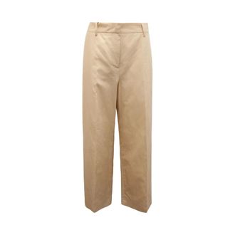 Max Mara Wide Trousers, female, Beige, Size: L Zircone Wide Trousers