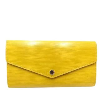 Louis Vuitton Pre-owned Wallets, female, Yellow, Size: ONE SIZE Pre-owned Long Wallet