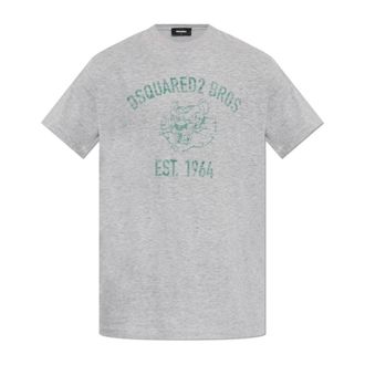 Dsquared2 Heren, Tops, Grijs, Maat: S Katoen