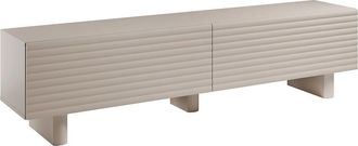 Vente-Unique Mueble de TV con 2 puertas de MDF - 180 cm - Beige - LUDIMA