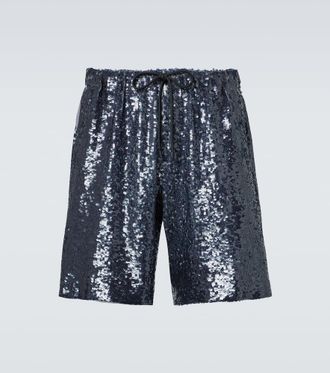Dries Van Noten Sequined Bermuda shorts