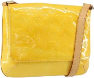 Louis Vuitton Pre-owned Shoulder Bags, female, Yellow, Size: ONE SIZE Pre-owned Vintage Leather Shoulder Bag