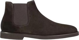 Doucal's Chelsea Enkellaars - Heren - Chelseaboots - Bruin - 45 EU - Leer - Schoenen