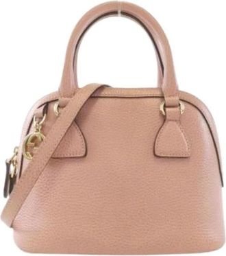 Gucci Pre-owned Vintage Handbag - Dames - Vintage Handtas - Roze - ONE Size - Leer - Vintage