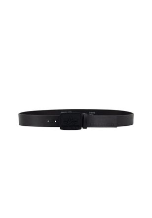 Alpha Industries Lederg&uuml;rtel ALPHA INDUSTRIES All Black Belt, Herren, Gr. onesize, schwarz, Obermaterial: 60% Polyurethane, 40% Leder, G&uuml;rtel Lederg&uuml;rtel