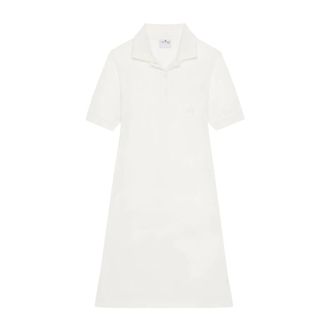 Courr&egrave;ges Polo Jurk - Dames - Jurken - Beige - Maat: M Katoen