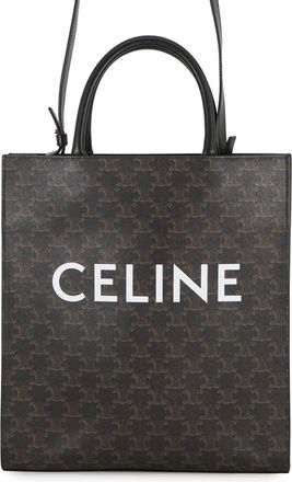 Celine Black Brown Pvc Handbag Shoulder Bag Tote Bag (Pre-Owned)