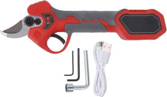 OEM Tijeras De Podar El&eacute;ctricas Recargables, Potentes, Peque&ntilde;as, Inal&aacute;mbricas, Para Flores Y Ramas, Rojas