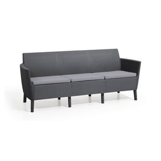 Dmora Sof&aacute; De Exterior Winnipeg, Sof&aacute; Para Jard&iacute;n, Sof&aacute; Para Terraza, Sof&aacute; Outdoor, 187x67 H76 Cm, Antracita - Dmora