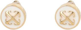Off-white Golden Arrow Stud Earrings