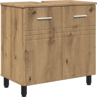 vidaXL Unidad De Tocador De Ba&ntilde;o Roble Artisan 60 X 35 X 60 Cm Vidaxl