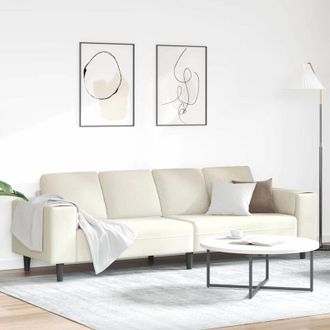 vidaXL vidaXL Set di divani Crema Velluto