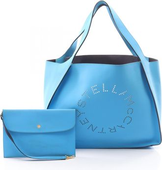Stella McCartney Stella Mccartney Blue Handbag Pouch Tote Bag (Pre-Owned)