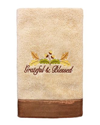 Linum Home Textiles Blessed Embroidered Turkish Cotton Hand Towel