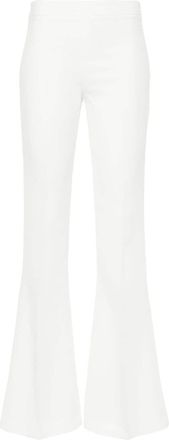 Blanca Vita Paola cady flared trousers - women - Spandex/Elastane/Polyester - 46 - White