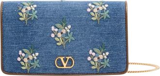 Valentino Garavani Denim VLogo Signature Mini Shoulder Bag