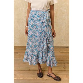 Louise Misha Midi wikkelrok met bloemen, IMELDA