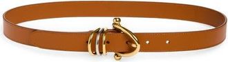 Chlo&eacute; Bracelet Leather Belt in Clay Brown at Nordstrom, Size Medium