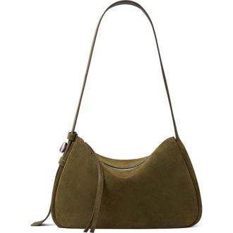 Tory Burch Romy Suede Shoulder Bag in Leccio at Nordstrom