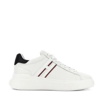 Hogan White H580 Leather Sneakers