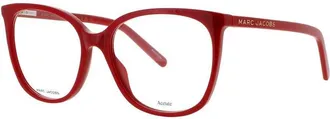 Marc Jacobs Ladies Red Rectangular Eyeglass Frames Marc-662
