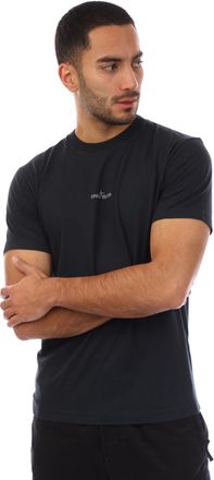 Stone Island Mens Institutional Four Print T-Shirt in Navy Cotton - Size X-Large