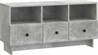 vidaXL Mueble De Tv Con Caj&oacute;n Gris Hormig&oacute;n 102 X 34,5 X 50 Cm Vidaxl