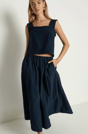 Nation Ltd Karin Tiered Skirt In Night Sky