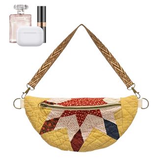 Generic Quilted Bag | Handmade Portable Storage Pouch - Travel Shoulder Bag Sling Purse | for Daily Outdoor Climbing Cycling Fishing Sports Camping Travel Men