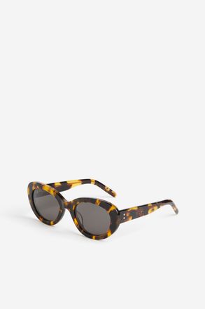 H&M Ovale Sonnenbrille - Brown