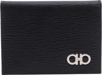 Ferragamo Navy Leather Card Case (Pre-Owned)