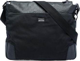 Gucci Pre-owned Gucci Guccissima Trimmed Canvas Crossbody Unisex OKJINVSJC8ZA944T