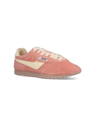 Autry Suede Low-Top Sneaker - Pink
