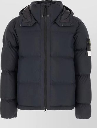 Stone Island quilted hooded puffer jacket