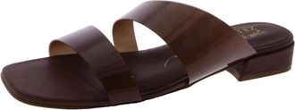 Naturalizer Womens Naturalizer Illuminate J0685S1200 Sandals Brown Leather Slide ZAP1945