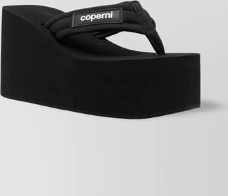 Coperni wedge heel platform sandals with thong strap