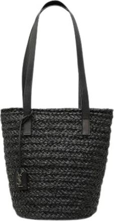Saint Laurent Pre-owned Tote Bag - Dames - Vintage Tas - Zwart - ONE Size - Leer - Vintage