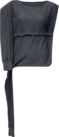 Maison Margiela T-shirt met knoopdetail - Grijs