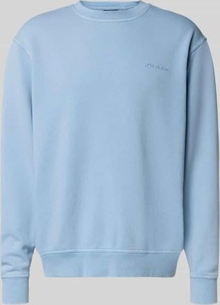 Dickies Sweatshirt mit Label-Stitching und Rundhalsausschnitt in Hellblau, Gr&ouml;&szlig;e XXL