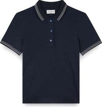 Paul & Shark X-Soft cotton jersey polo Shirt, Woman, Blue, Size: XXS